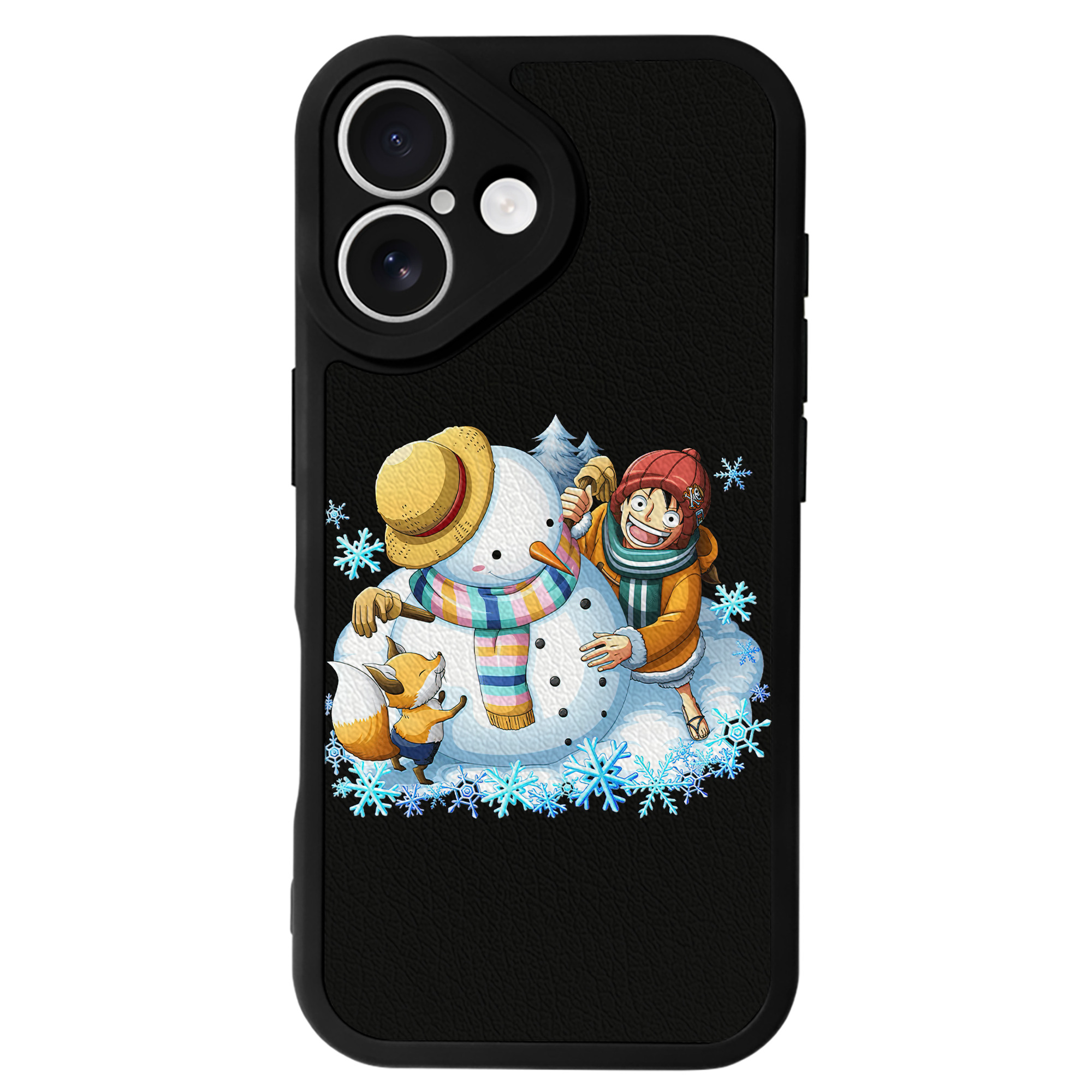 （画像用） ワンピース モンキー・D・ルフィ ONE PIECE Monkey D. Luffy 【iPhone 16シリーズ対応】シリコンスマホケース（レザー調） 材質：シリコン